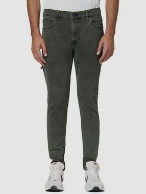 Hudson Mens Stained Army Green Skinny Jeans 32x32 NEW